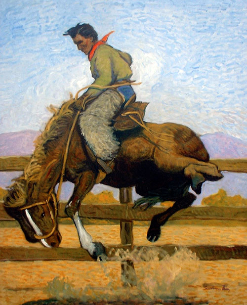 Red Sublette Santiago Perez - Paintings of the West